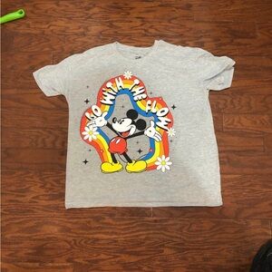 Disney Mickey Mouse Gray Kids T-Shirt